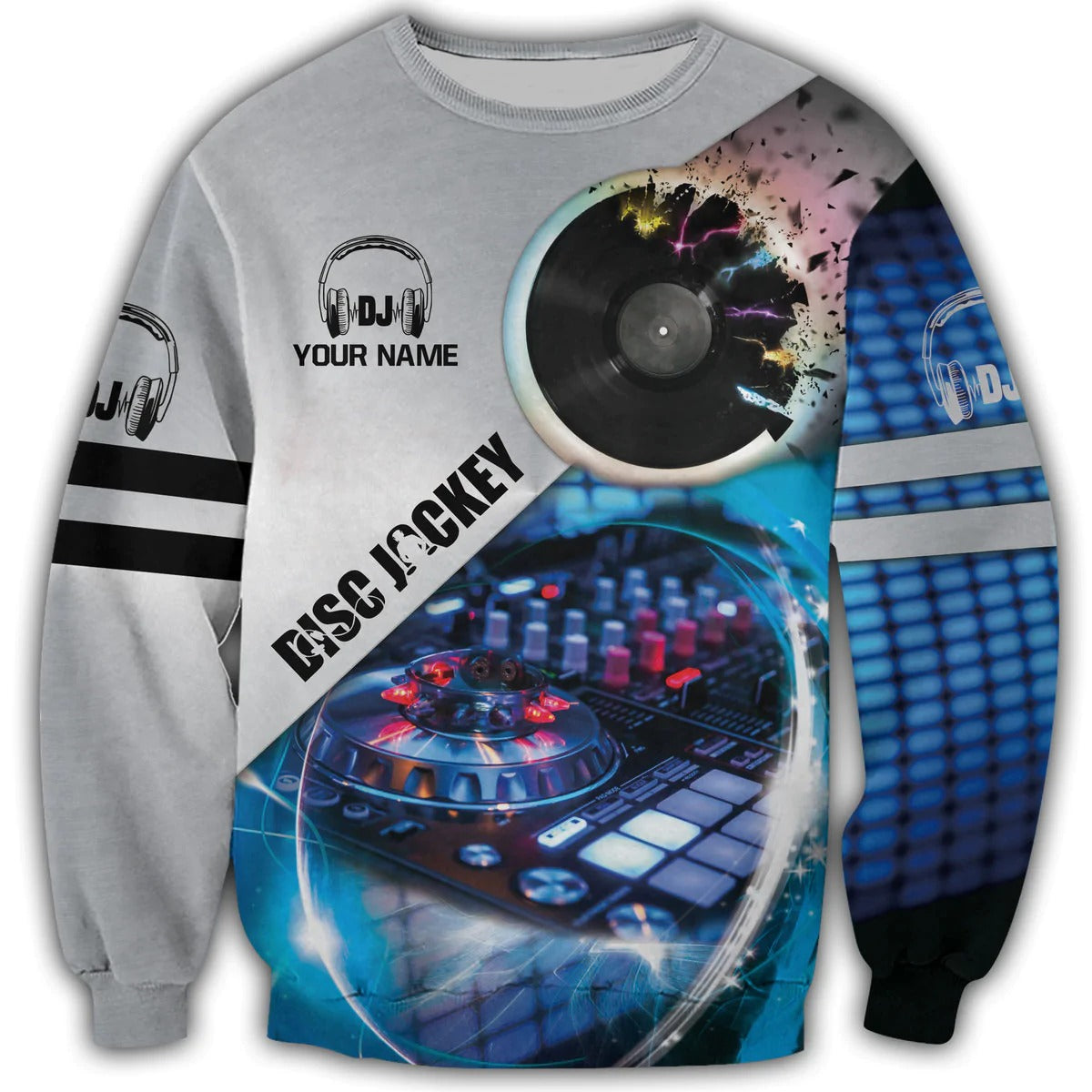 3D All Over Print Disc Jockey Hoodie, DJ Shirts Custom, Winter DJ Clothing TO0074