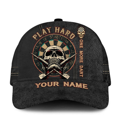 Personalized Dart Play hard Cap for Dart Team Dart Player, One More Dart Classic Cap CO0117