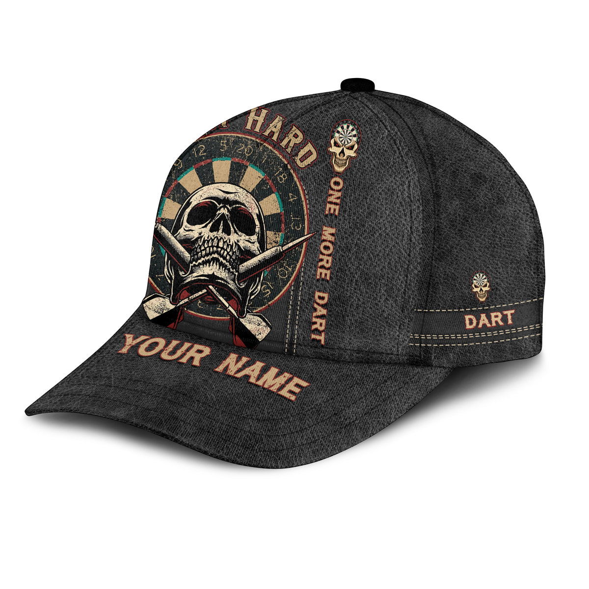 Personalized Dart Play hard Cap for Dart Team Dart Player, One More Dart Classic Cap CO0117