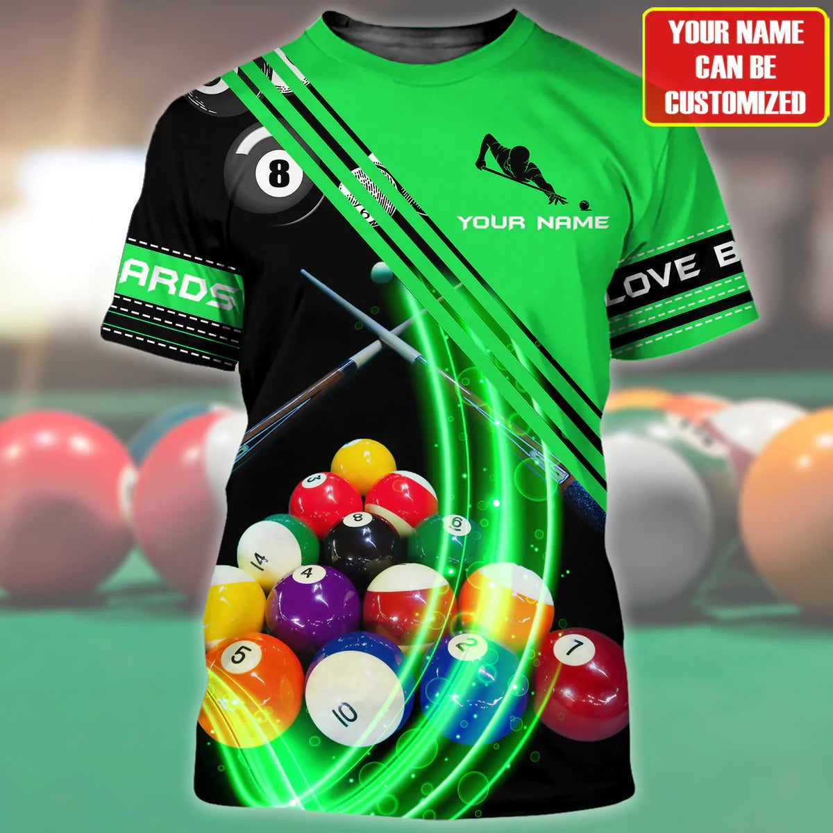 Custom 3D Red Billiard Shirt, Colorful Billiard Tshirt Men Women, Billiard Player Uniform, Billiard Lover Gift TO2332