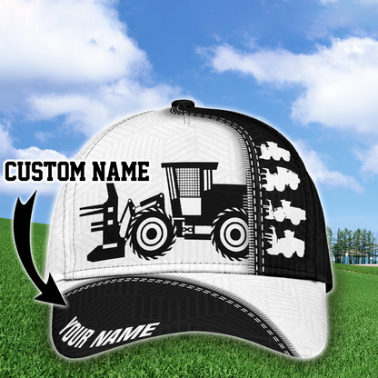 Personalized Heavy Equipment 3D Baseball Cap Hat, Concrete Pump Full Printed Classic Cap Hat, Excavator Cap Hat CA2543