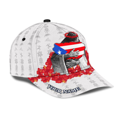 Customize Name Puerto Rico Classic Cap, Hibiscus Puerto Rican Cap Hat, Puerto Rico Gifts CO0575