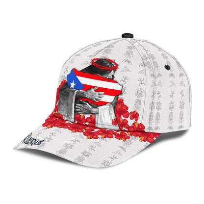 Customize Name Puerto Rico Classic Cap, Hibiscus Puerto Rican Cap Hat, Puerto Rico Gifts CO0575