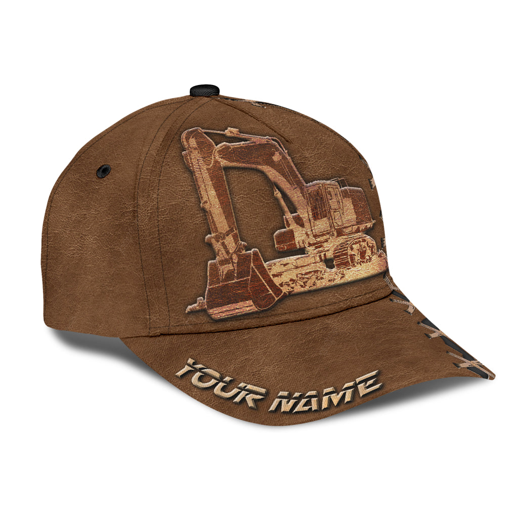 Custom With Name Cool Excavator Heavy Equipment Custom Classic Hat Cap CO0125