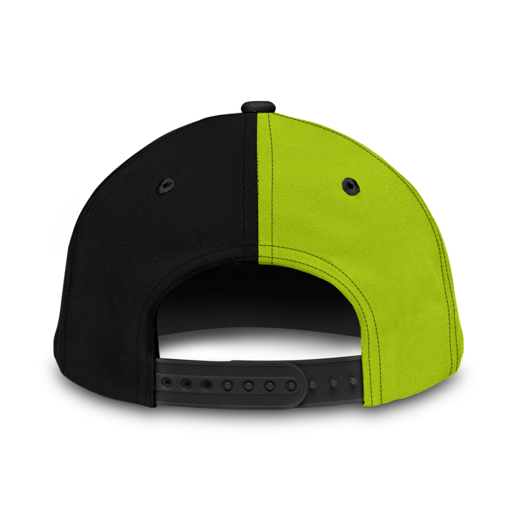 Custom Name Cap Hat Concrete Finisher Green Safety 3D Baseball Cap Hat For Man And Women, Gift To Concreter CO0466