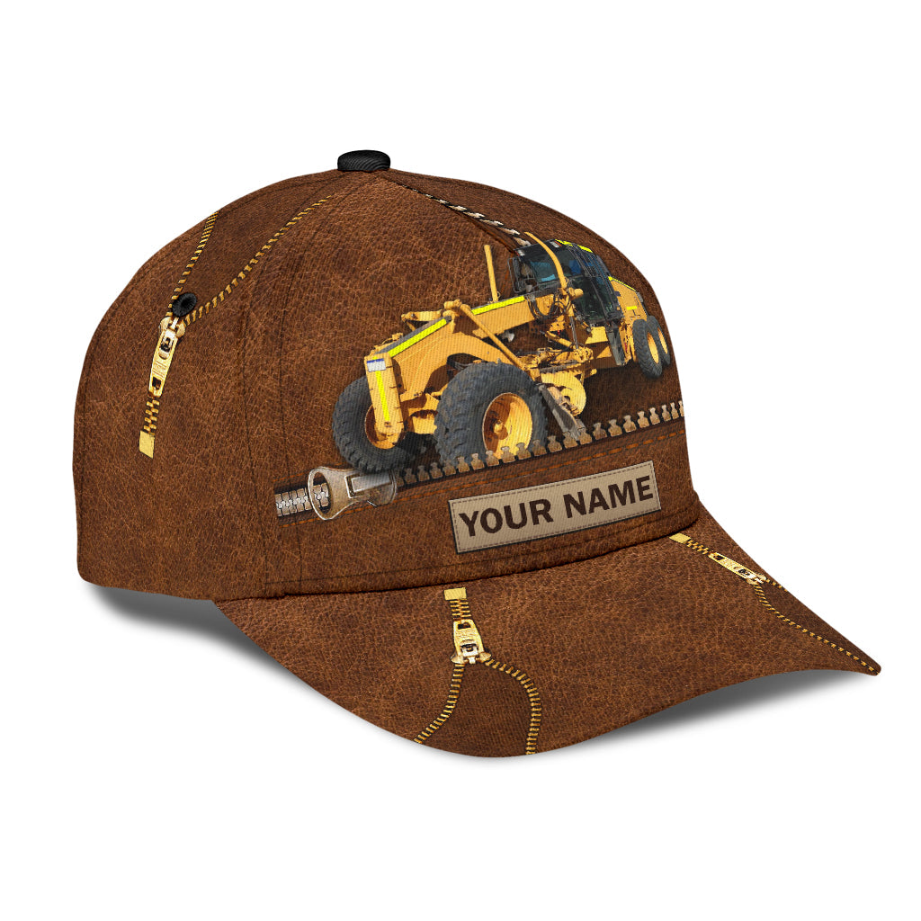 Custom With Name Excavator Heavy Equipment Classic Cap, Cool Baseball Excavator Cap Hat CO0141