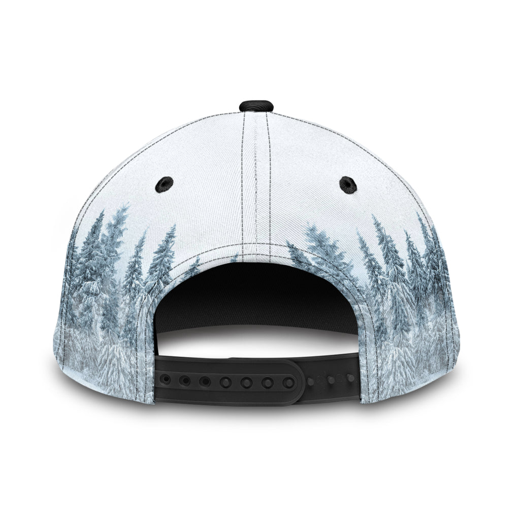 Personalized Name White Deer Hunting Classic Cap Hat, Hunting Cap Hat 3D Full Print CO0633