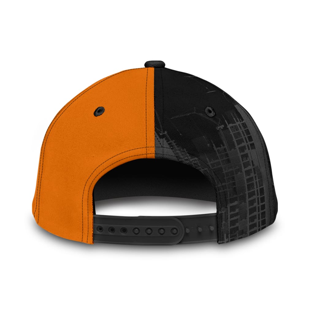 Personalized With Name Concrete Finisher Orange Mixer Classic Cap Hat, Baseball Cap Hat For Concreter Man CO0464