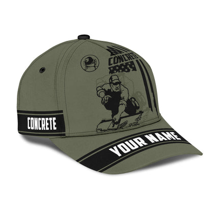 Us Concrete Custom Name Tattoo Cap Hat, Be Proud Of Concreter Baseball Cap Hat CO0463