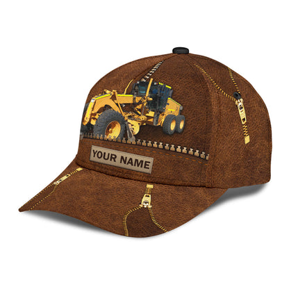 Custom With Name Excavator Heavy Equipment Classic Cap, Cool Baseball Excavator Cap Hat CO0141