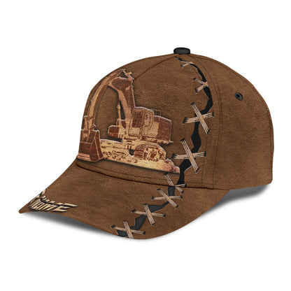 Custom With Name Cool Excavator Heavy Equipment Custom Classic Hat Cap CO0125