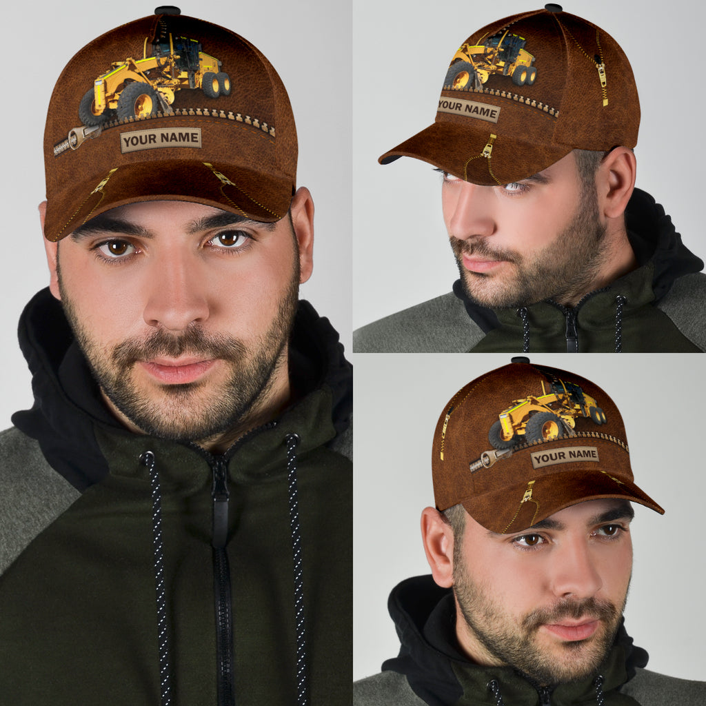 Custom With Name Excavator Heavy Equipment Classic Cap, Cool Baseball Excavator Cap Hat CO0141