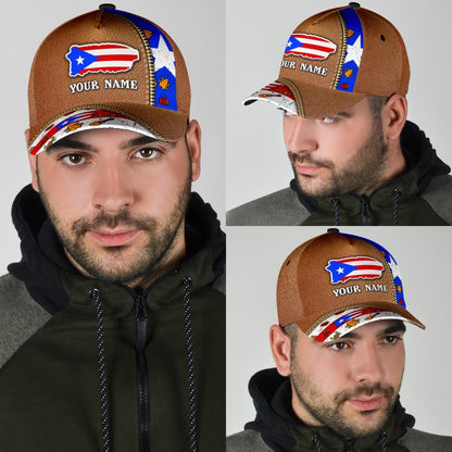 Customized Puerto Rico Cap, Classic Cap Hat For Puerto Rico Friends CO0582