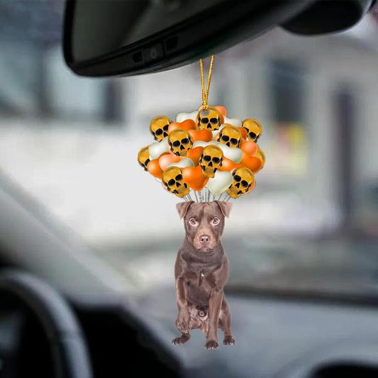 Patterdale Terrier Halloween Car Ornament Dog Ornament For Halloween OO1161