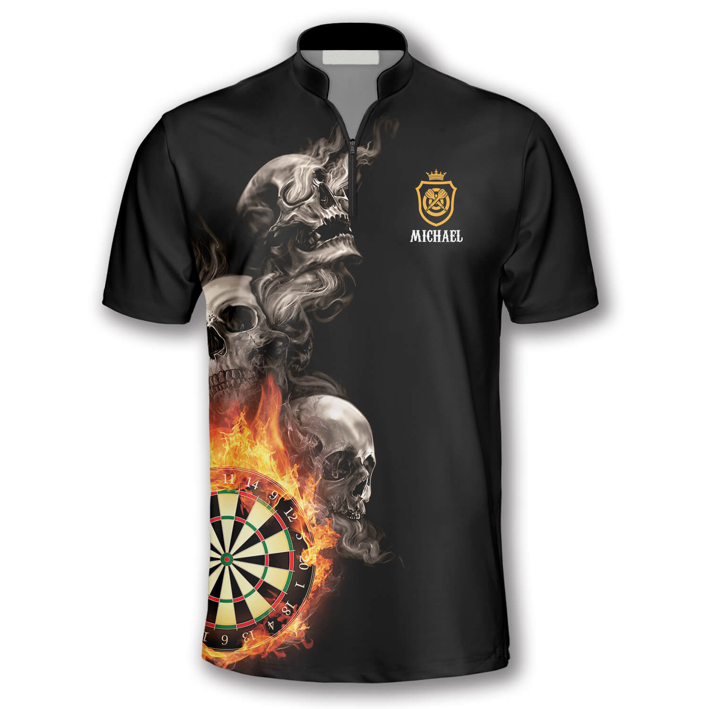 Hello Darkness My Old Friend Custom Darts Jerseys for Men, Dart Shirt, Skull Shirt SO0683