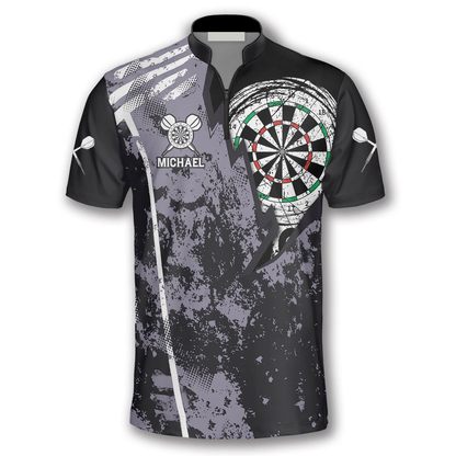 Personalized Name Team Lightning Grunge Custom Darts Jerseys for Men, Perfect Shirt for Dart Players SO0947