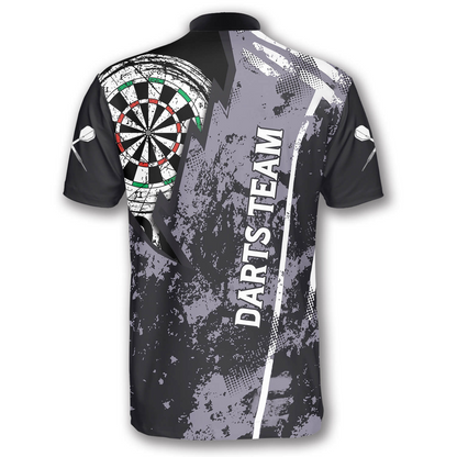 Personalized Name Team Lightning Grunge Custom Darts Jerseys for Men, Perfect Shirt for Dart Players SO0947