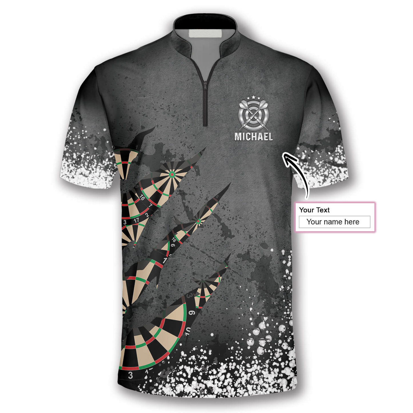 Paint Splash Custom Darts Jerseys for Men, 3D All Over Print Dart Shirt, Dart Jersey Shirt SO0682