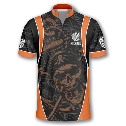 3D All Over Print Darts Pirate Skull Custom Darts Jerseys for Men, Gift for Dart Team, Dart Player SO1374