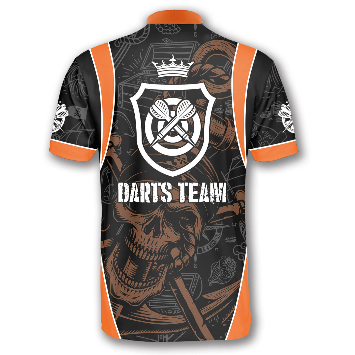 3D All Over Print Darts Pirate Skull Custom Darts Jerseys for Men, Gift for Dart Team, Dart Player SO1374