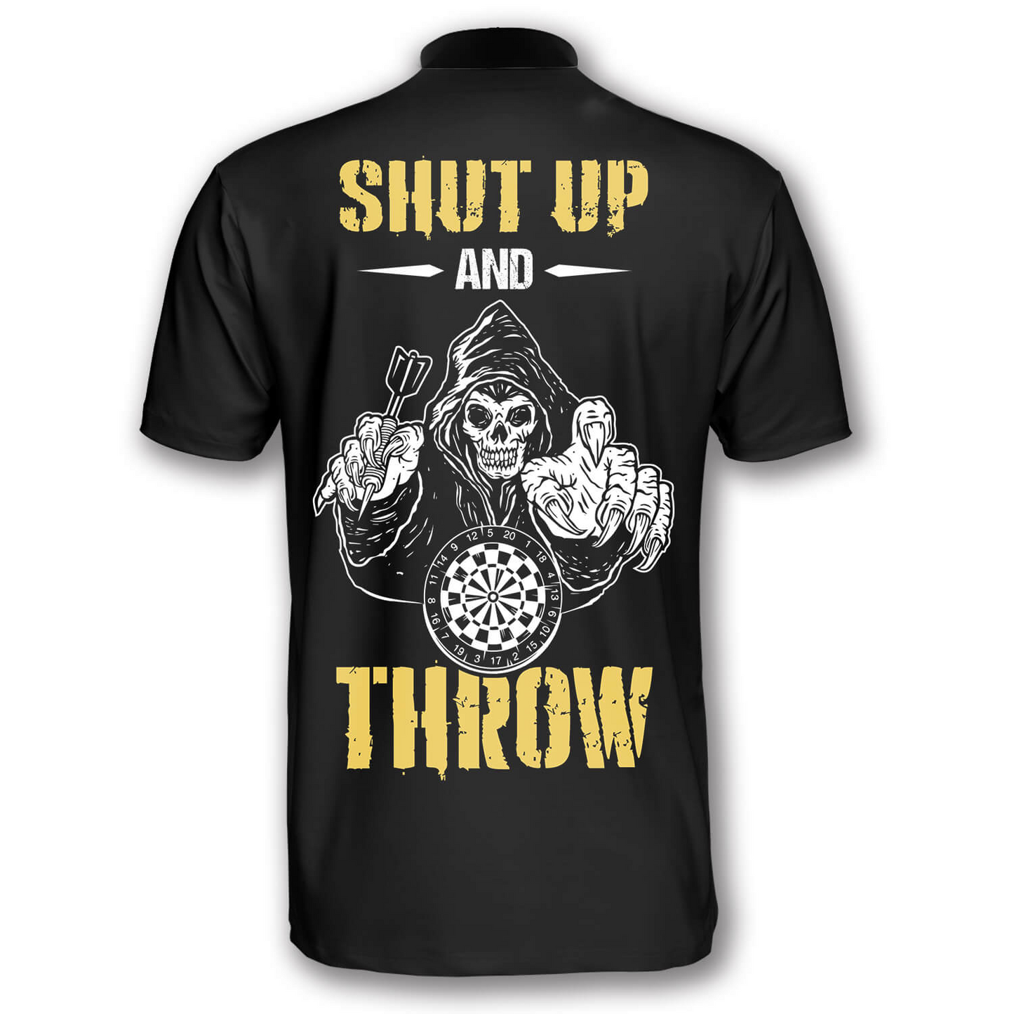 Skull Shut Up and Throw Custom Darts Jerseys for Men, Best Shirt for Dart Player, Skull Shirt SO1040