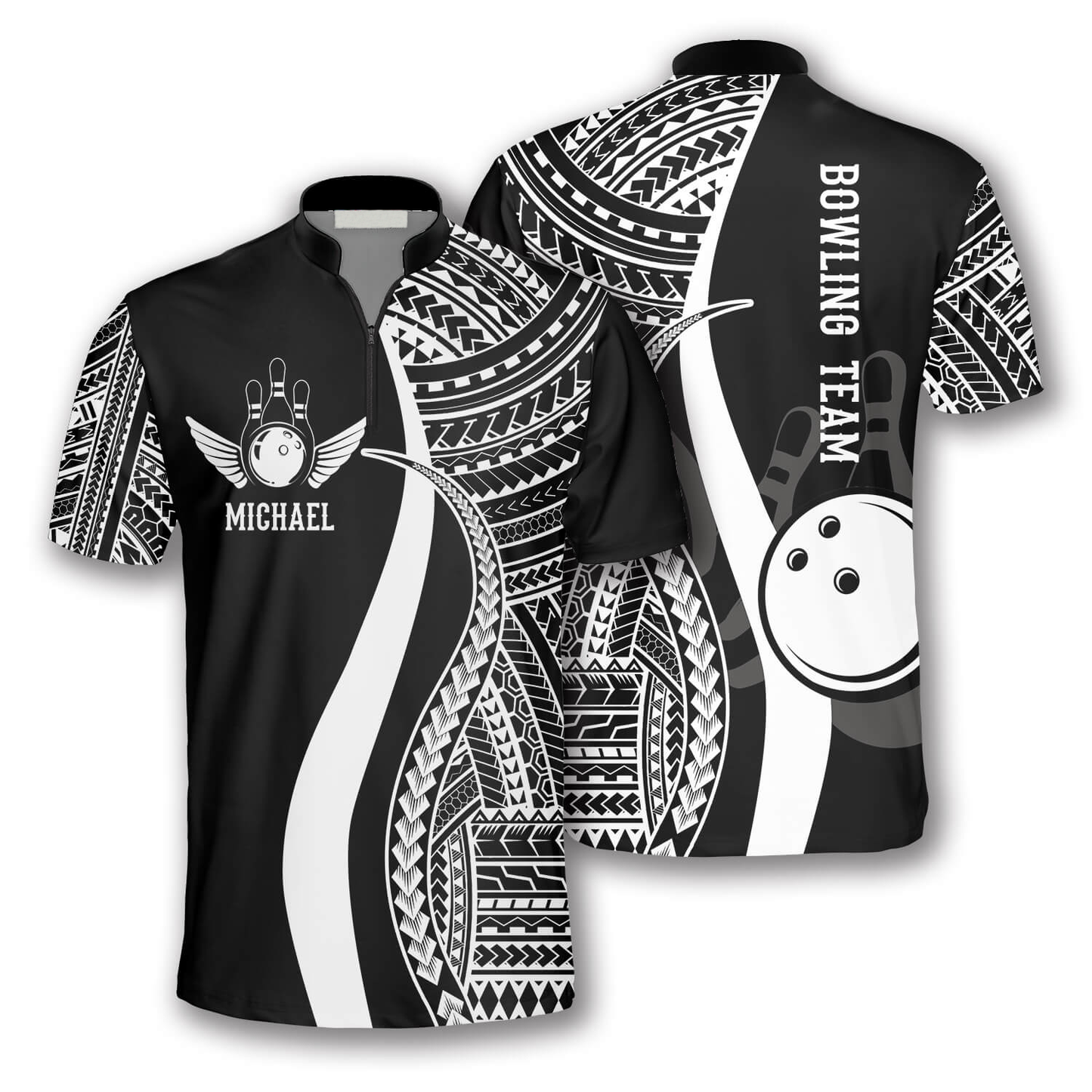 3D All Over Print Hawaian Pattern Custom Bowling Jerseys for Men, Perfect Gift for Bowling Lover SO0608