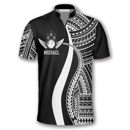 3D All Over Print Hawaian Pattern Custom Bowling Jerseys for Men, Perfect Gift for Bowling Lover SO0608