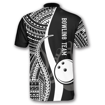 3D All Over Print Hawaian Pattern Custom Bowling Jerseys for Men, Perfect Gift for Bowling Lover SO0608