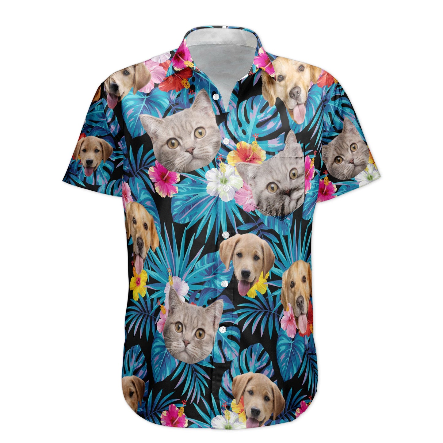 Custom Face For Men, Women - Personalized Photo Hawaiian Shirt HA0002