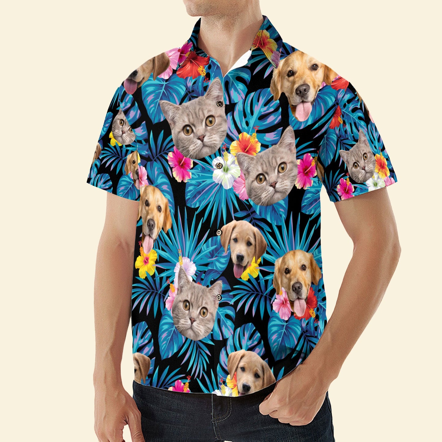 Custom Face For Men, Women - Personalized Photo Hawaiian Shirt HA0002