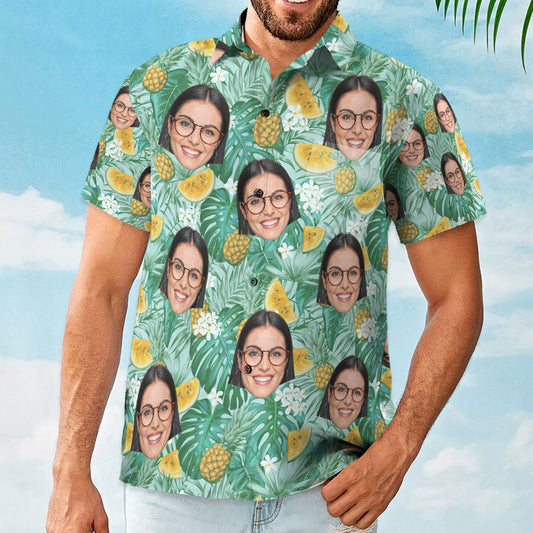 Custom Face - Personalized Photo Hawaiian Shirt HA0017