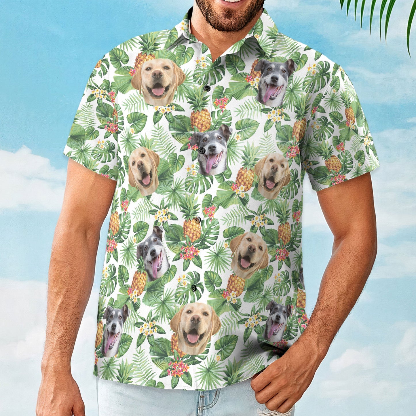 Custom Pet Face - Personalized Photo Hawaiian Shirt HA0014