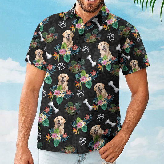 Dog Hawaiian - Personalized Photo Hawaiian With Pocket Shirt HA0008