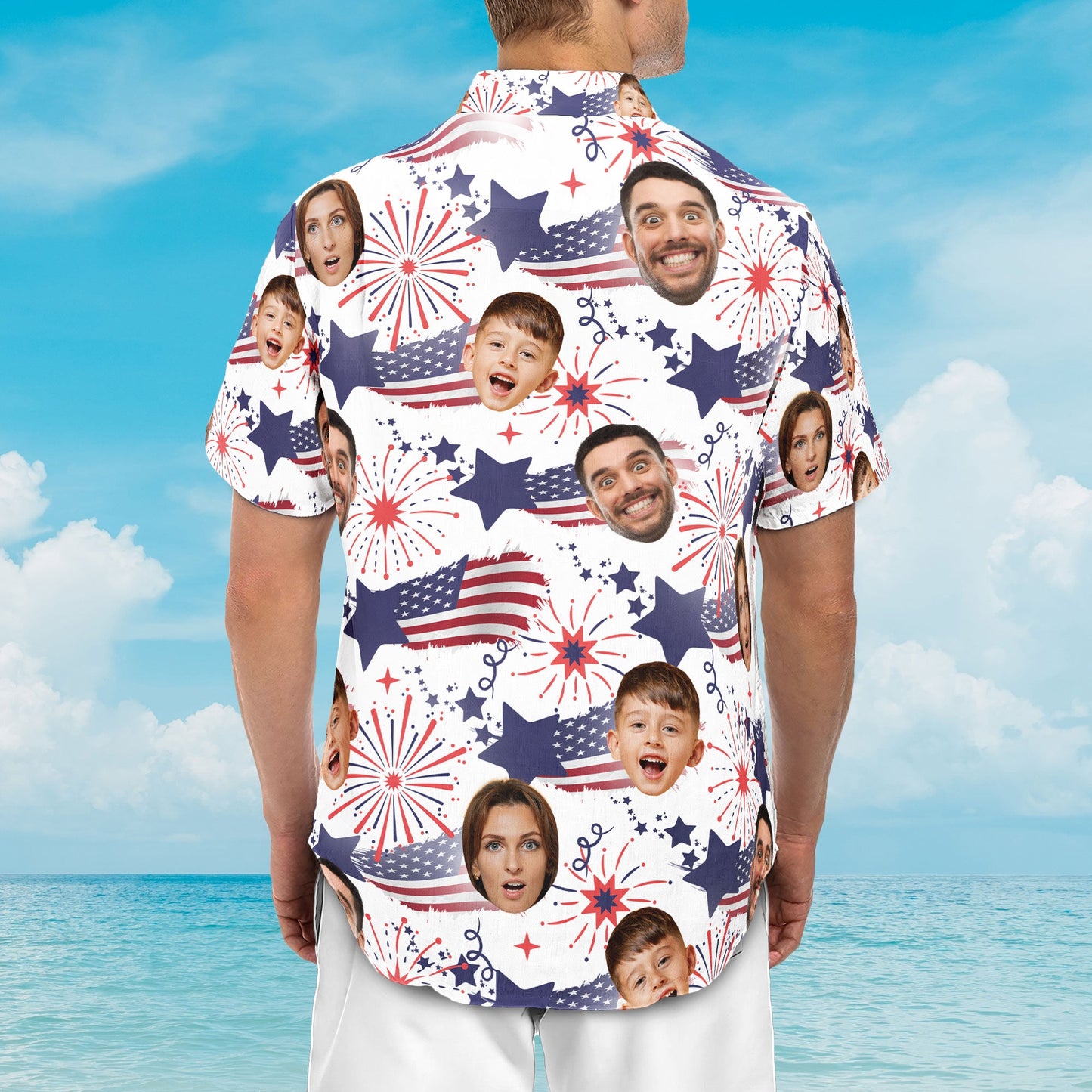 Family Cute Face - Personalized Photo Hawaiian Shirt HA0005