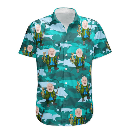 Fishing Man - Personalized Photo Hawaiian Shirt HA0015