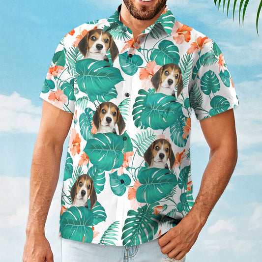 Funny Family Pet Face - Personalized Photo Hawaiian Shirt HA0016