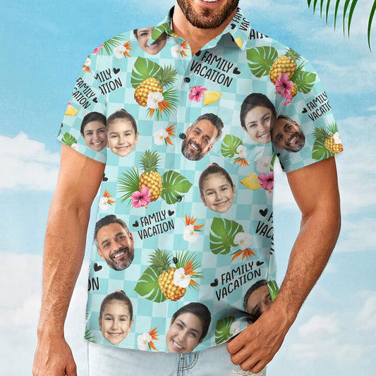 Family Vacation - Personalized Photo Hawaiian Shirt HA0004