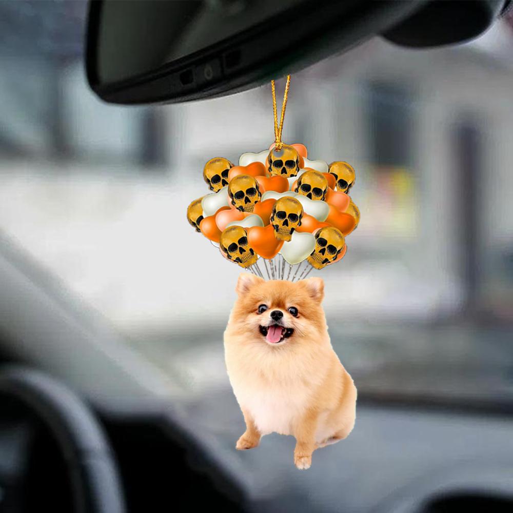 Pomeranian Halloween Car Ornament Dog Ornament For Halloween OO1163