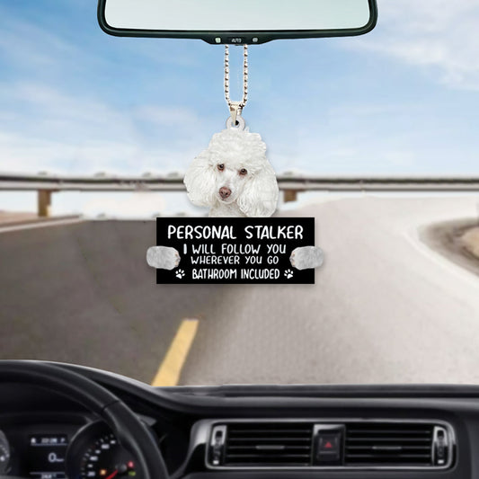 Poodle Personal Stalker Car Interior Hanging Ornament OO1006