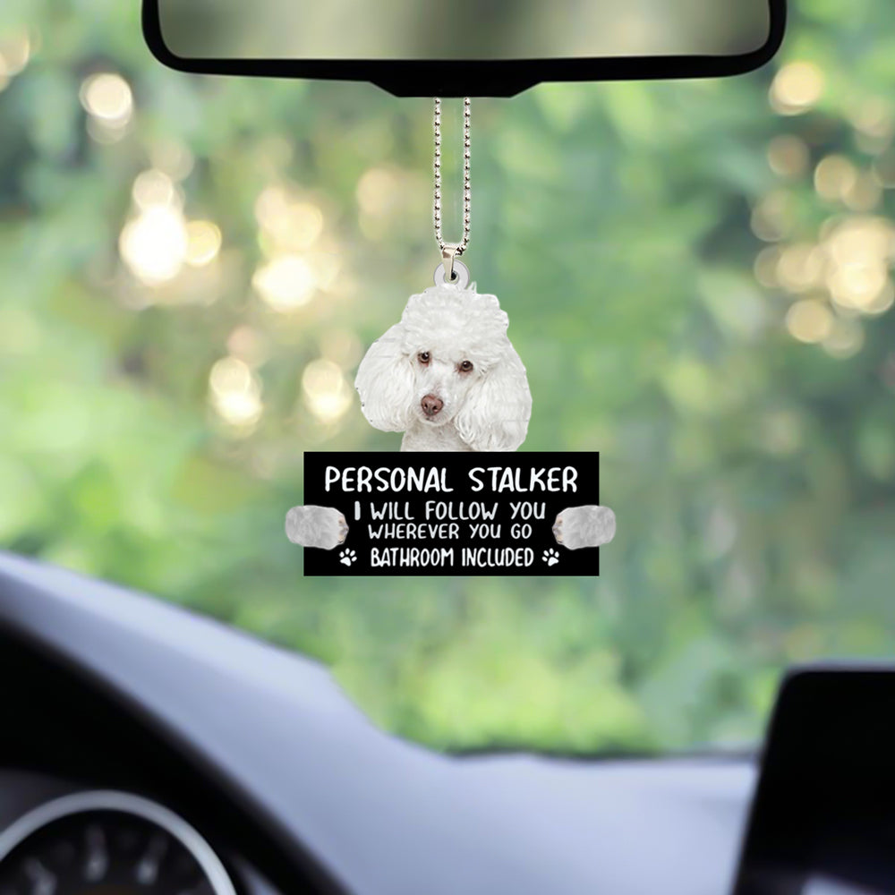 Poodle Personal Stalker Car Interior Hanging Ornament OO1006