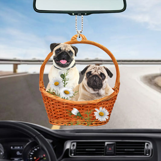 Pug Ornaments God'S Present Car Hanging Acrylic Ornament OO0934