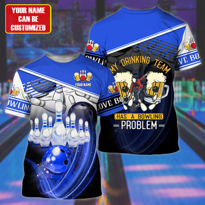 Personalized Name Any Color Bowling Beer All Over Printed Unisex All Over Print Shirt TO2899