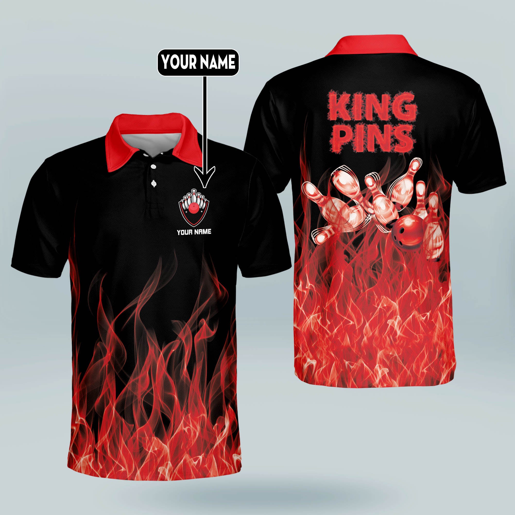 Red flame hot sale shirts mens