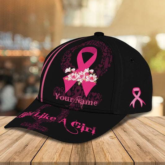 3D Classic Cap Fight Like A Girl Personalized Name Cap 101 Lasfour CA1552