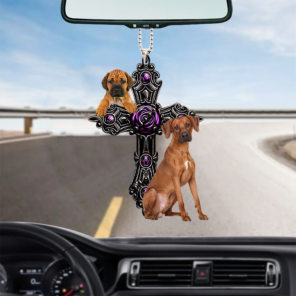 Rhodesian Ridgeback Pray For God Car Hanging Ornament Dog Pray For God Ornament Lasfour OO0733