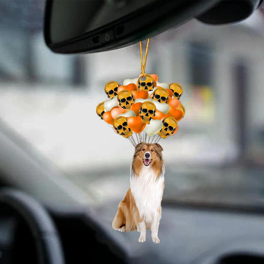 Rough Collie Halloween Car Ornament Dog Ornament For Halloween OO1165