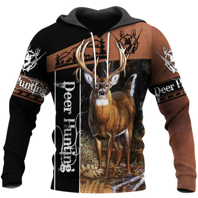 Hunting Dad 3D All Over Printed Shirts Deer Hunting Dad Hoodie Sweater Gift For Dad Birthday Gifts For Dad TO0119