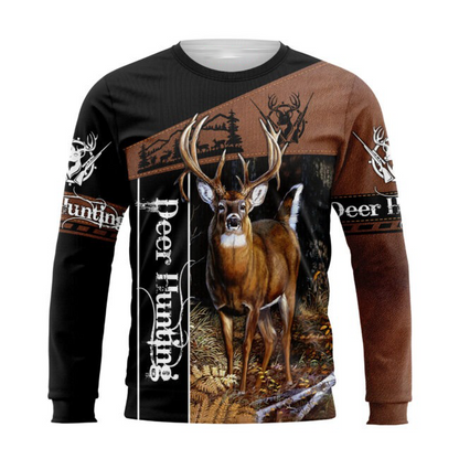 Hunting Dad 3D All Over Printed Shirts Deer Hunting Dad Hoodie Sweater Gift For Dad Birthday Gifts For Dad TO0119