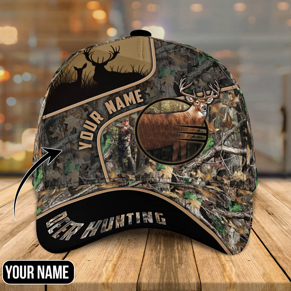 Colorful Deer Hunting Cap 3D Customize Classic Deer Cap for Hunting Lovers SO0015