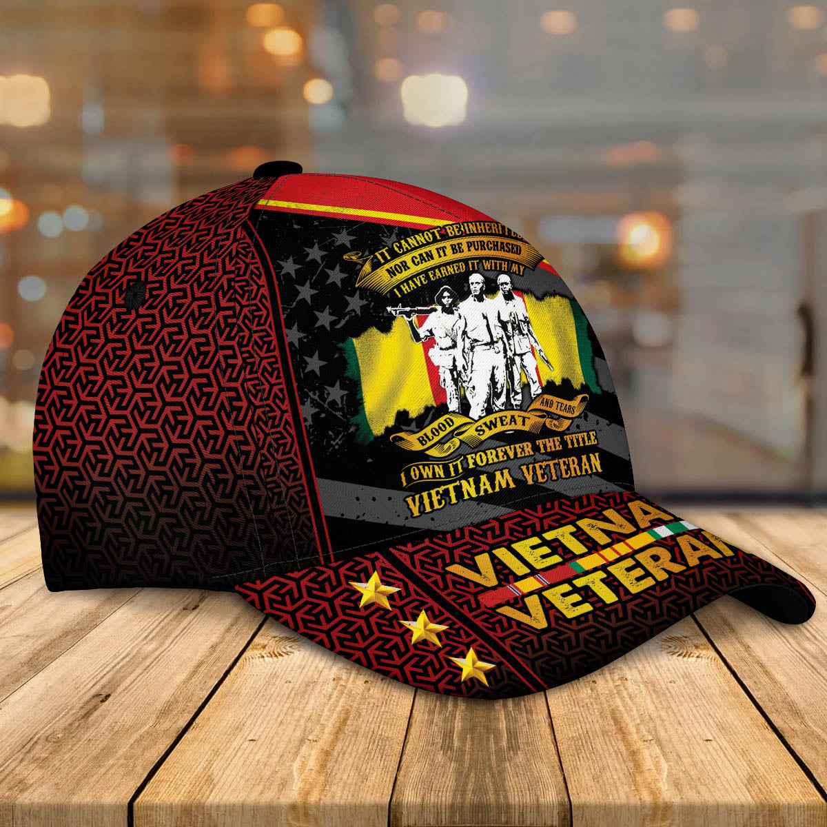 Personalized Vietnam Veteran Cap, It Cannot Be Inherited Nor Can It Be Purchased Hat for Dad SO0017